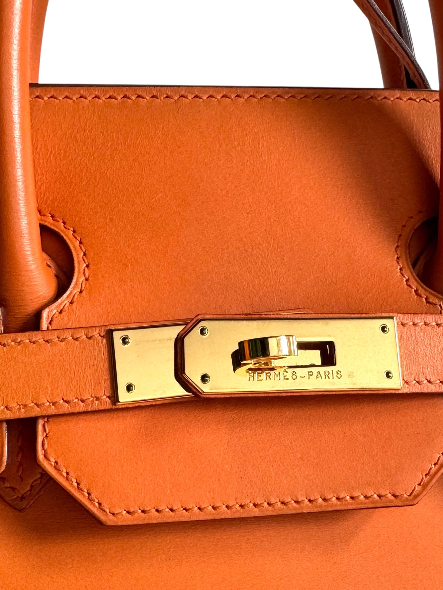 HERMES Box Calfskin Leather HAC Birkin 32