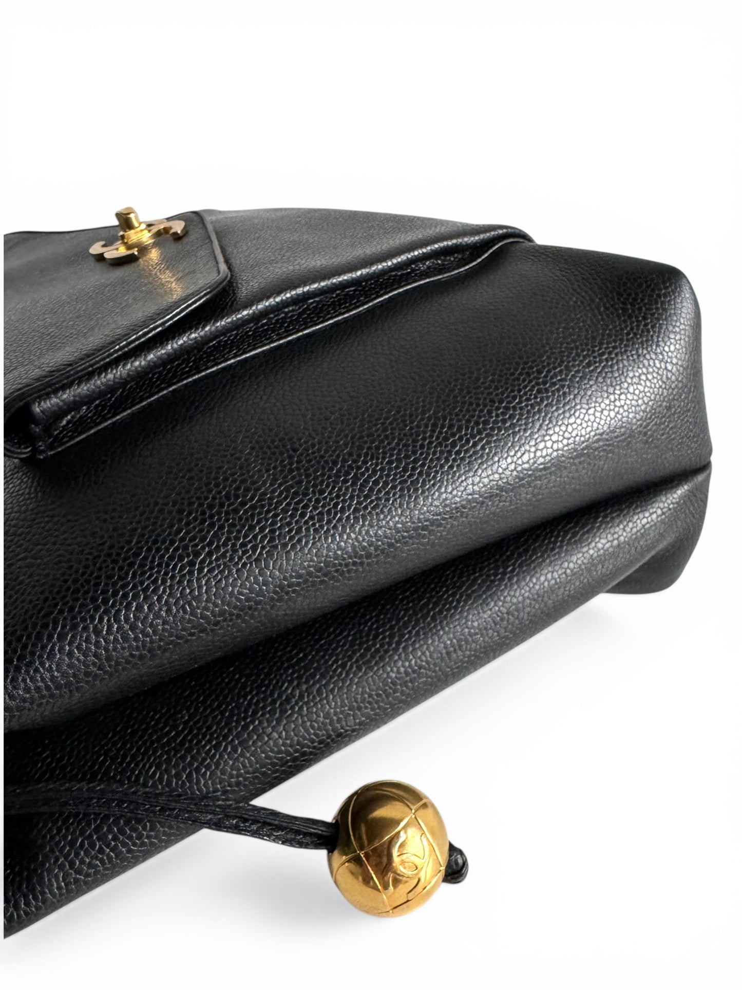 CHANEL Caviar Flap Shoulder Bag