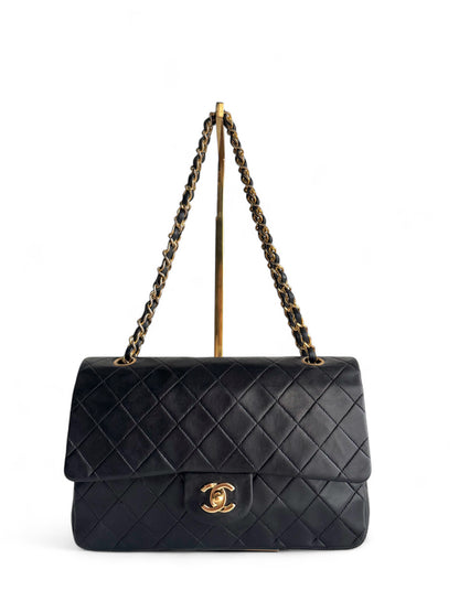 CHANEL Matelasse Double Flap Bag Black