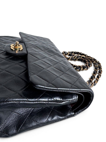 CHANEL Lambskin Quilted Medium Double Flap