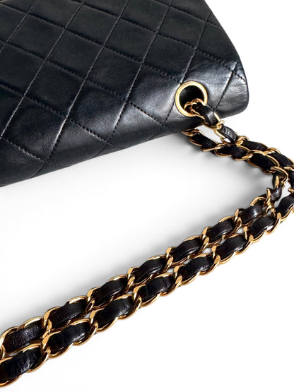CHANEL Lambskin Quilted Medium Double Flap