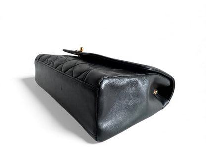 CHANEL Lambskin Black Flap Bag