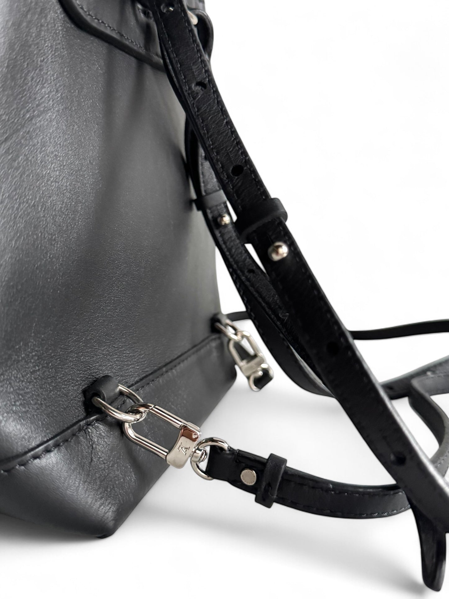 LOUIS VUITTON My Lockme Mini Pins Leather Backpack