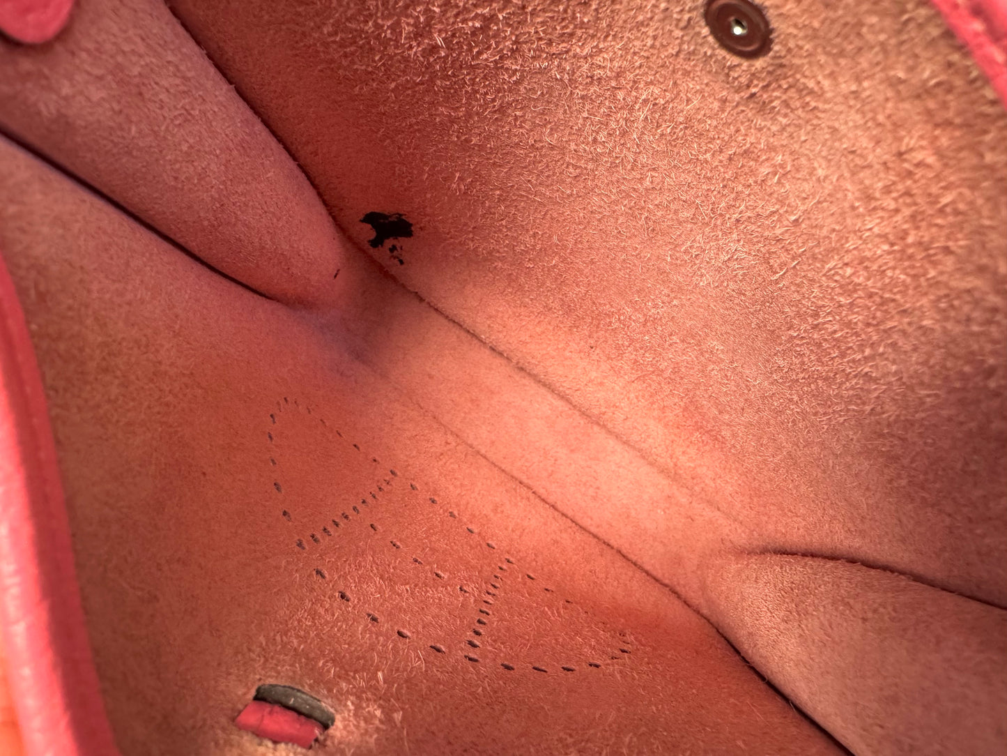 HERMÈS Taurillon Clemence Allegro Evelyne TPM Rose Tasche