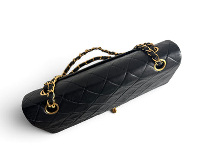 CHANEL Lambskin Quilted Medium Double Flap