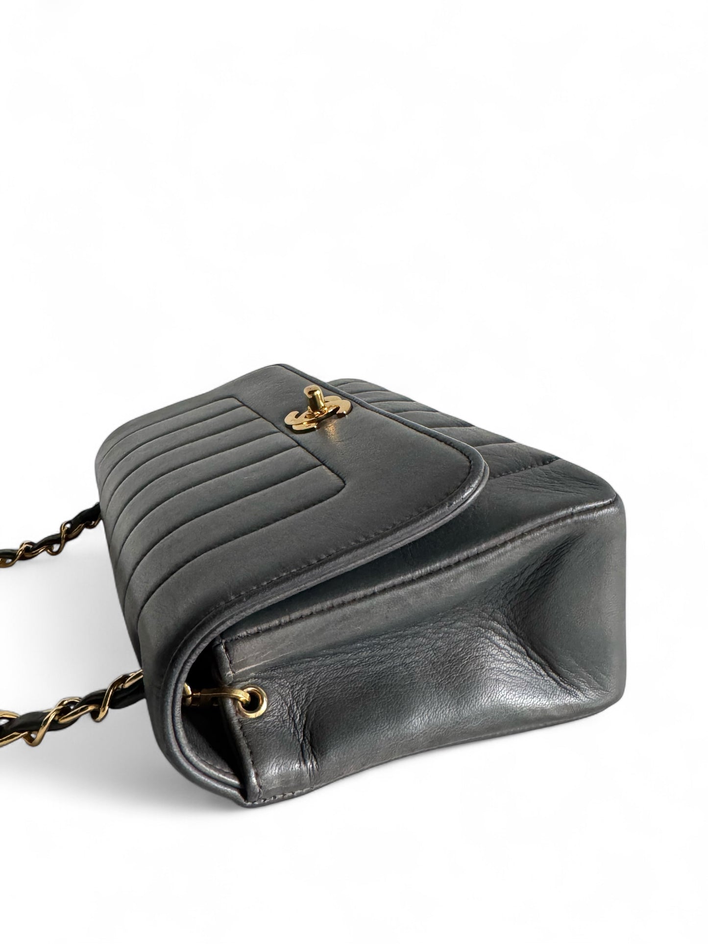 CHANEL Lambskin Vertical Flap Bag