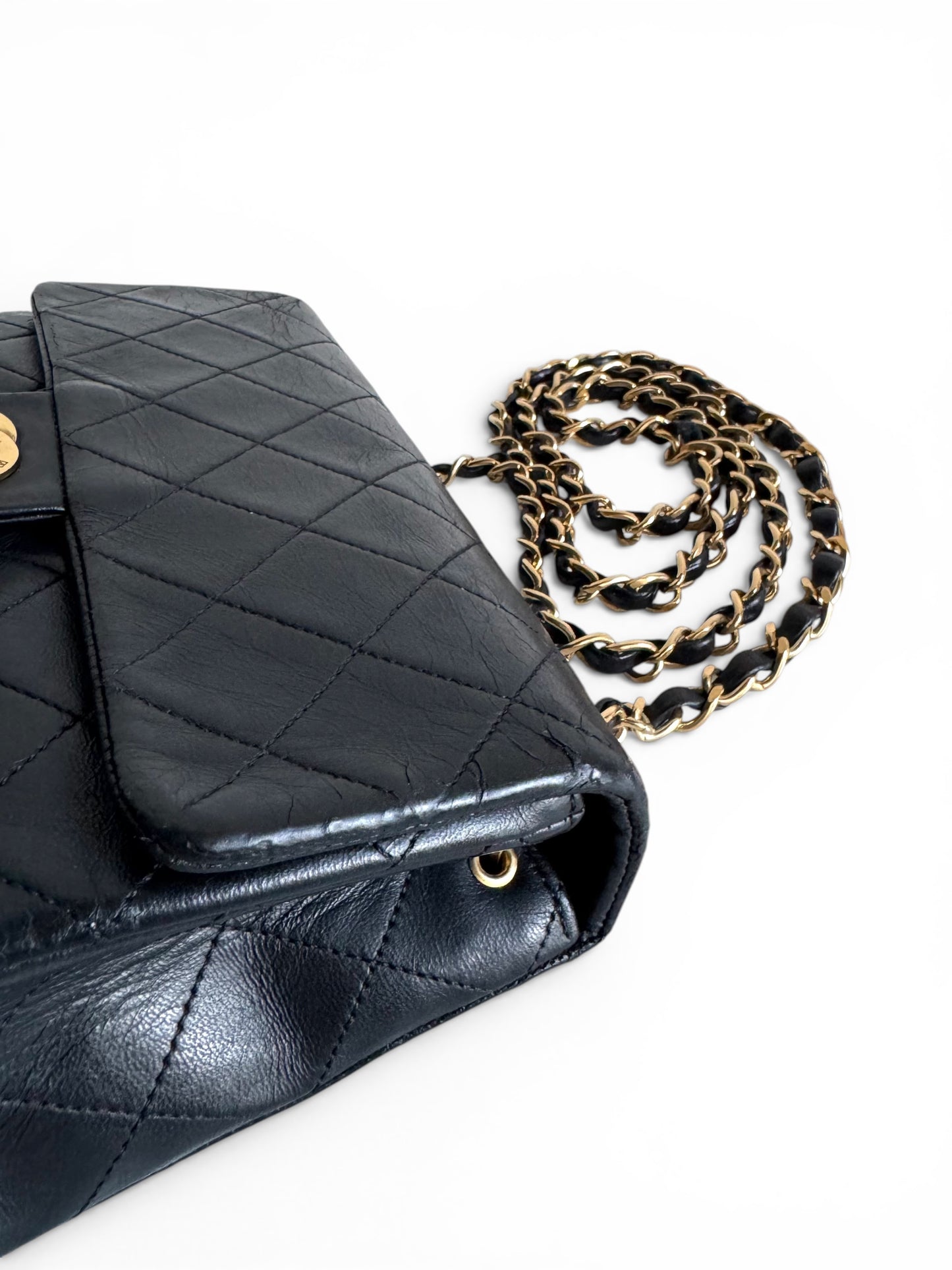 CHANEL Lambskin Quilted Small Single Flap