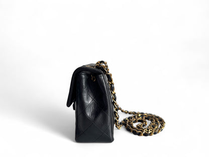 CHANEL Lambskin Mini Square Classic Single Flap Bag