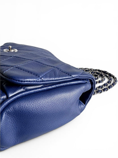 CHANEL Calfskin Quilted CC Curvy Flap