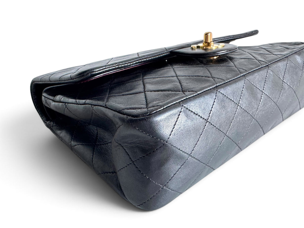 CHANEL Lambskin Quilted Medium Double Flap