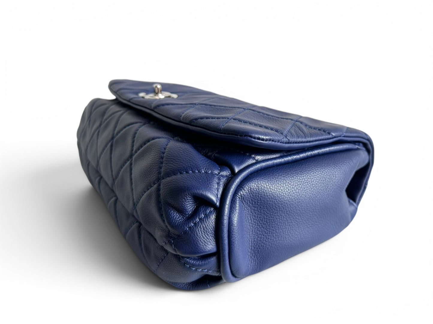 CHANEL Calfskin Quilted CC Curvy Flap