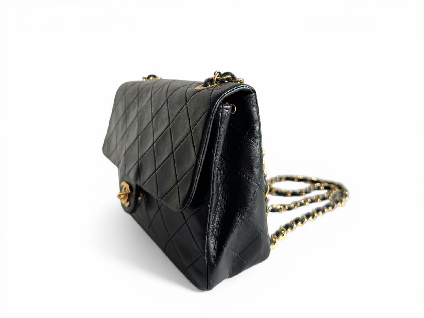 CHANEL Lambskin Quilted Small Single Flap