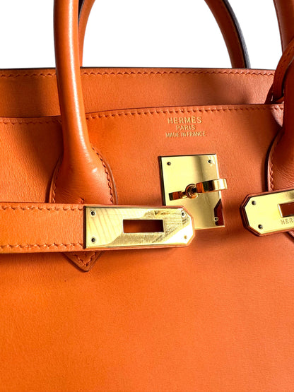 HERMES Box Calfskin Leather HAC Birkin 32