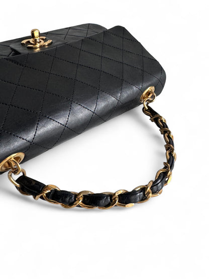 Chanel Lambskin Matelasse Flap Chain Handle Bag