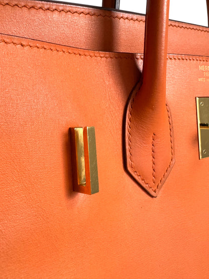 HERMES Box Calfskin Leather HAC Birkin 32