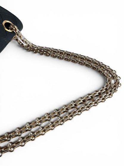 CHANEL Lambskin Medium Mademoiselle Double Flap