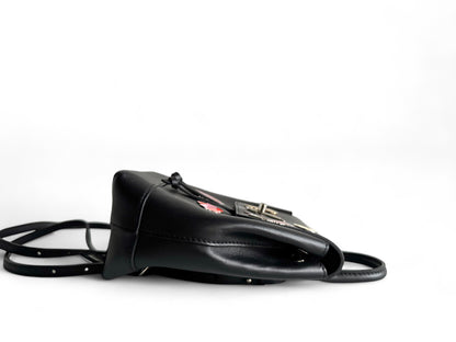 LOUIS VUITTON My Lockme Mini Pins Leather Backpack