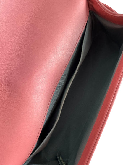 CHANEL Lambskin Chevron Quilted Medium Boy Flap