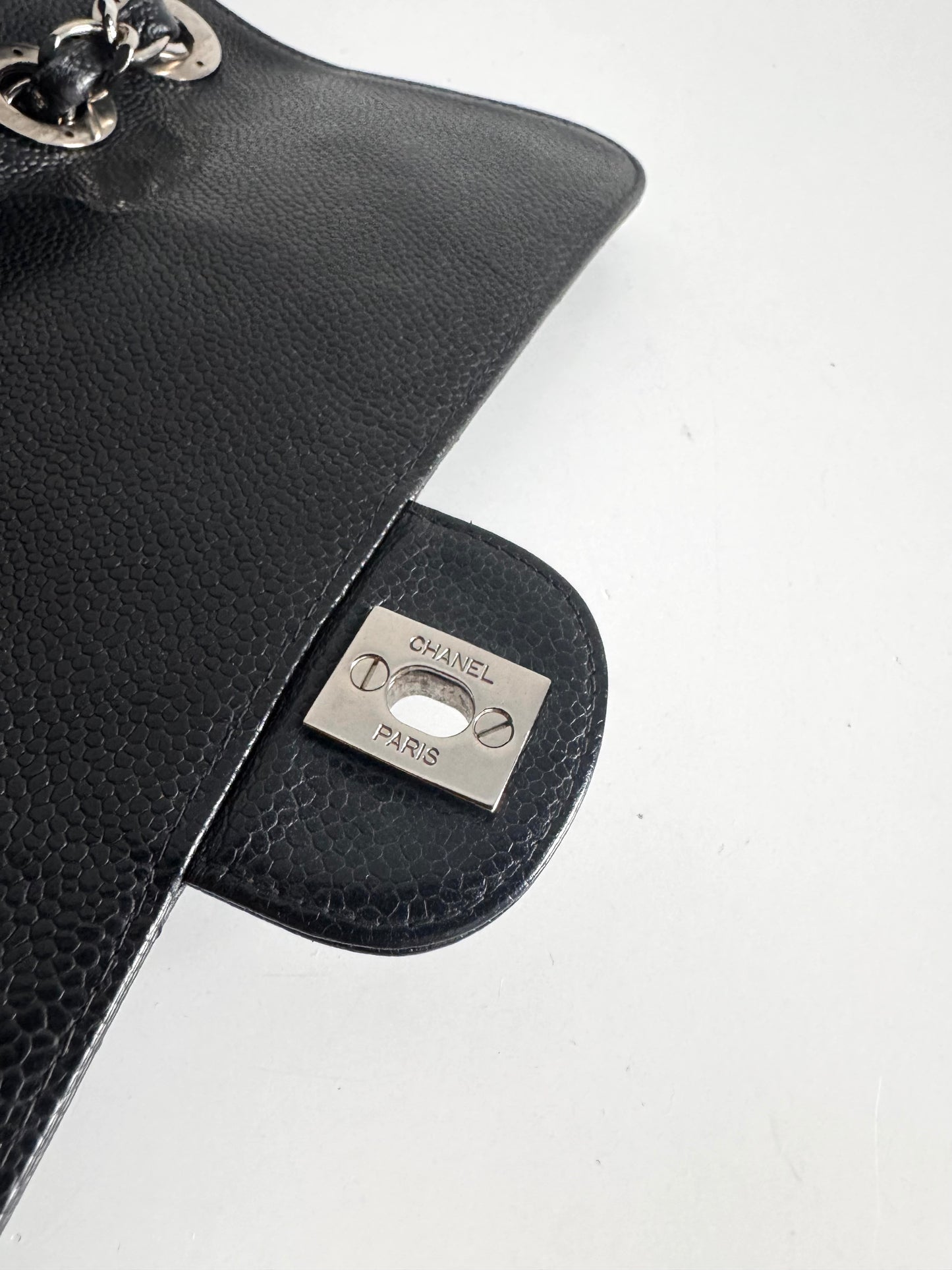 CHANEL Caviar Jumbo Single Flap Bag