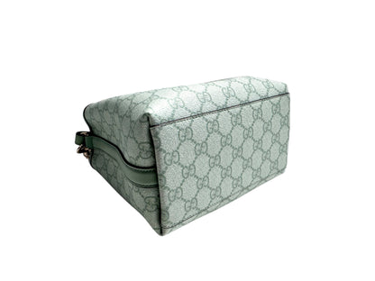 GUCCI GG Supreme Monogram Emblem Small Shoulder Bag