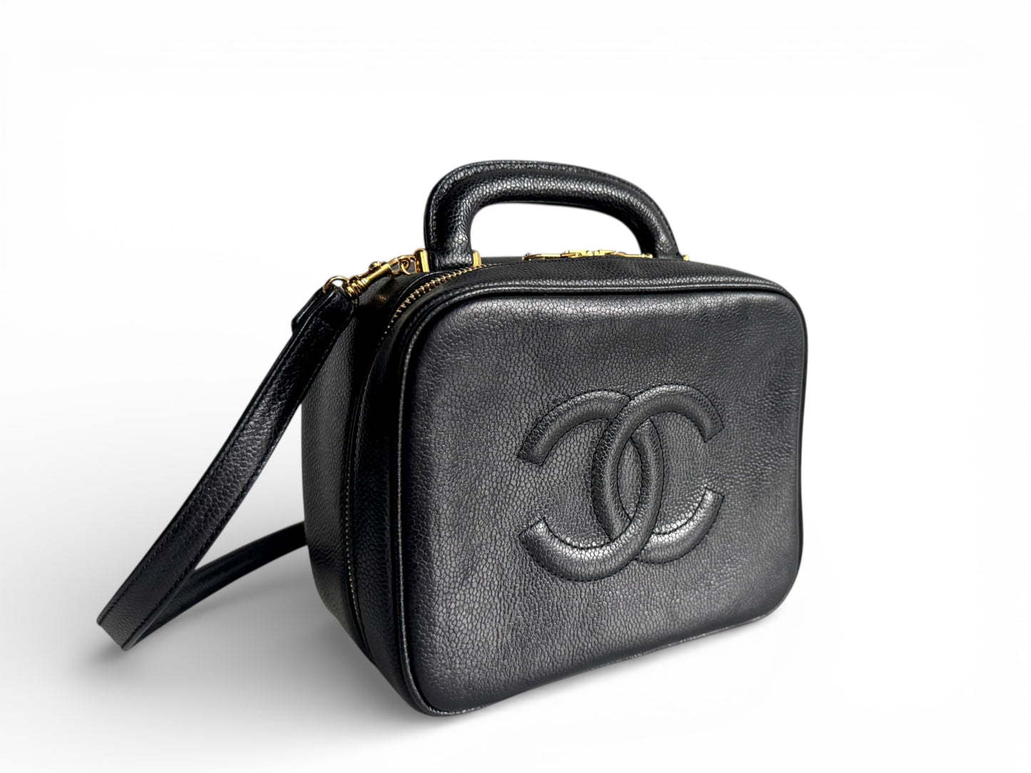 CHANEL Caviar Timeless CC Vanity Case