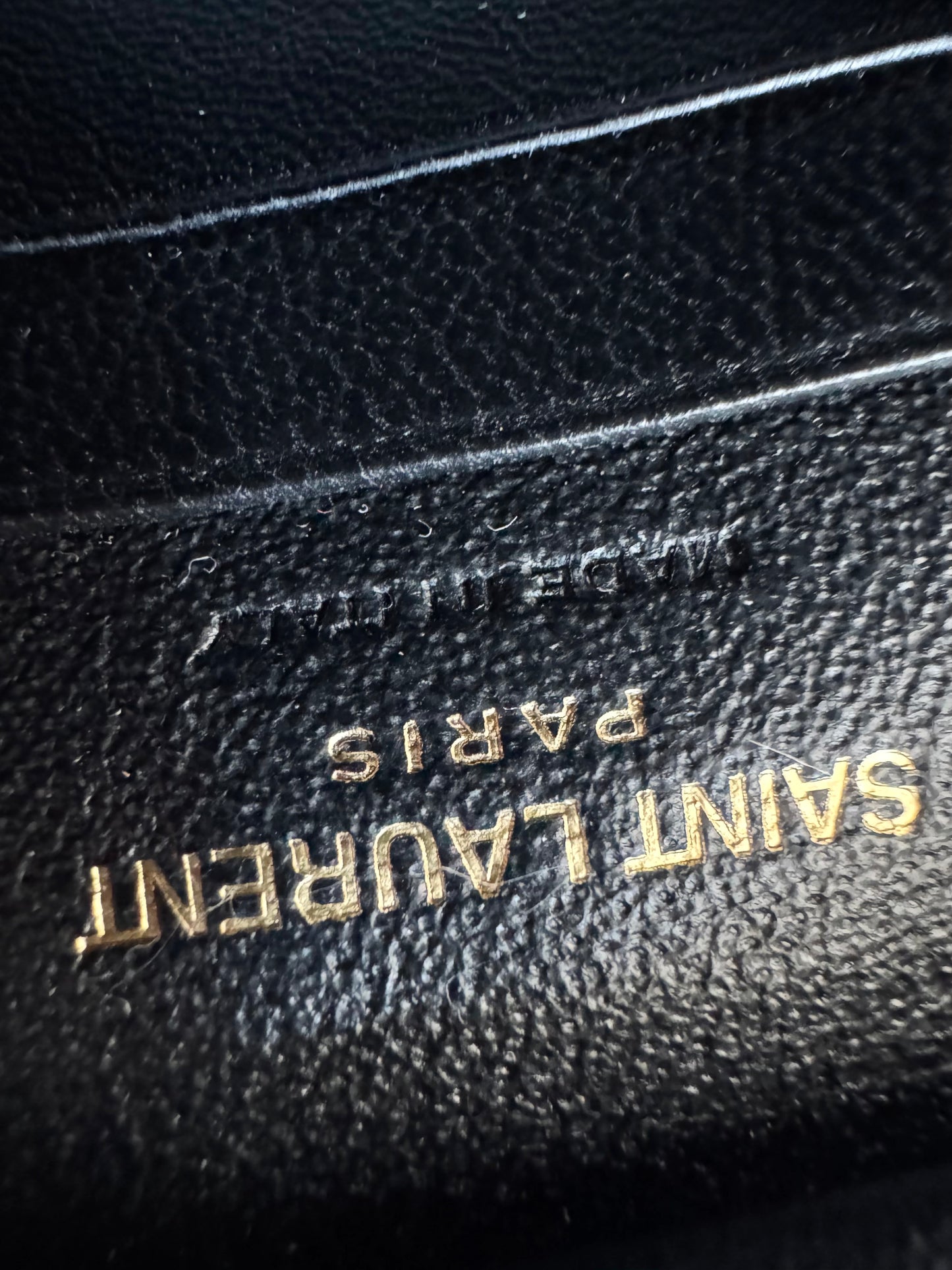 SAINT LAURENT Nappa Monogram Blogger Bag