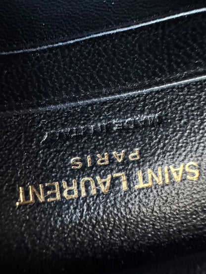 SAINT LAURENT Nappa Monogram Blogger Bag
