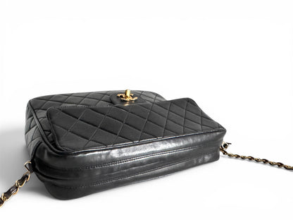 Chanel Lambskin Quilted Flap Camera Tassel Case