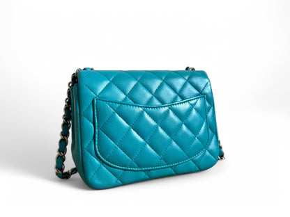 CHANEL Lambskin Quilted Mini Square Flap