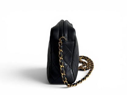 CHANEL Quilted Small Diamond CC Camera Bag