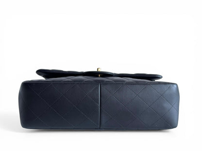 CHANEL Lambskin Quilted Jumbo Double Flap
