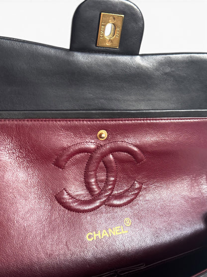 CHANEL Lambskin Quilted Medium Double Flap