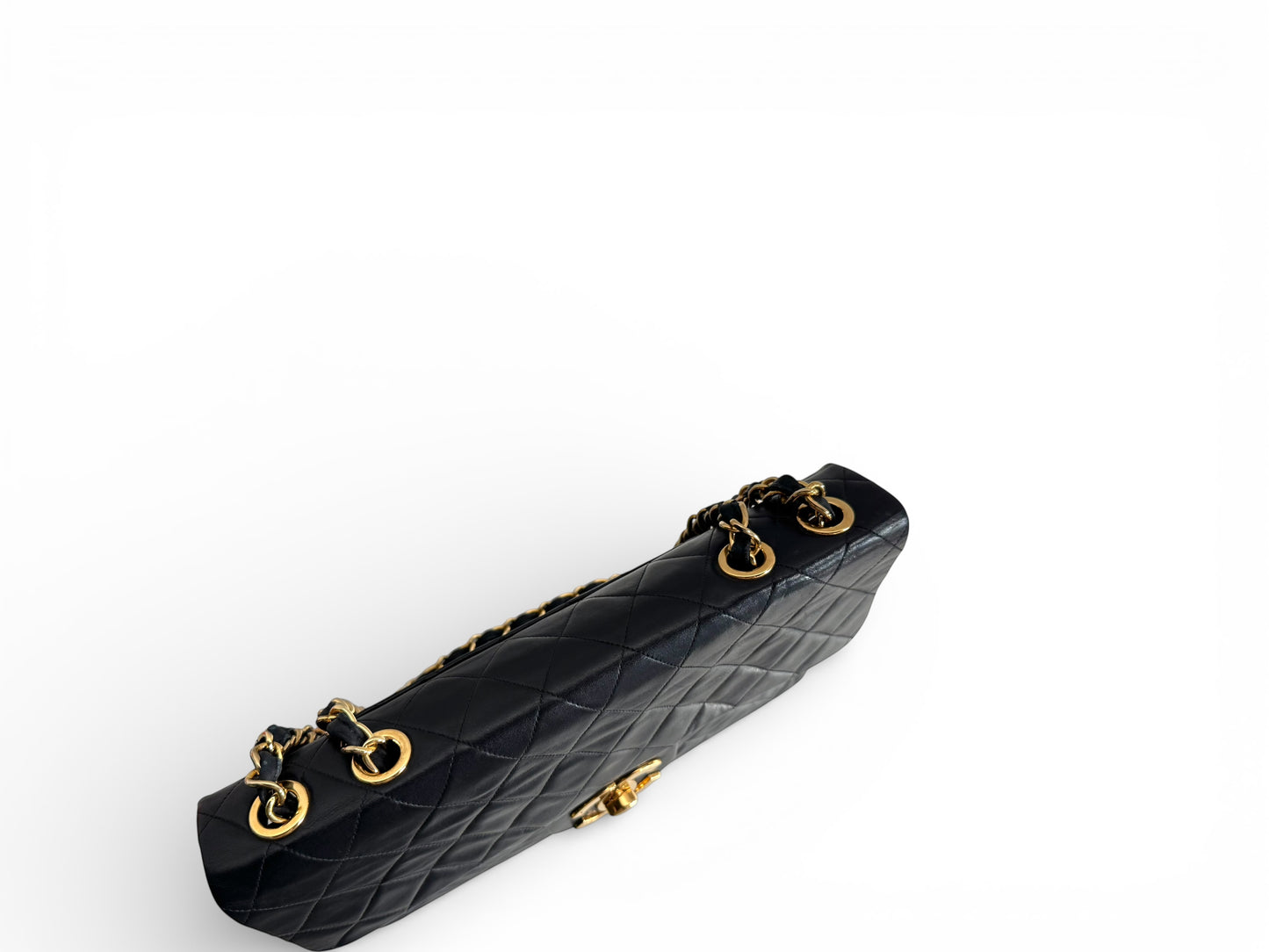 CHANEL Lambskin Quilted XL Jumbo Single Flap Bag