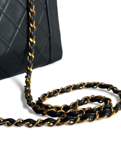 CHANEL Lambskin Black Flap Bag