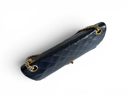 CHANEL Lambskin Medium Mademoiselle Double Flap