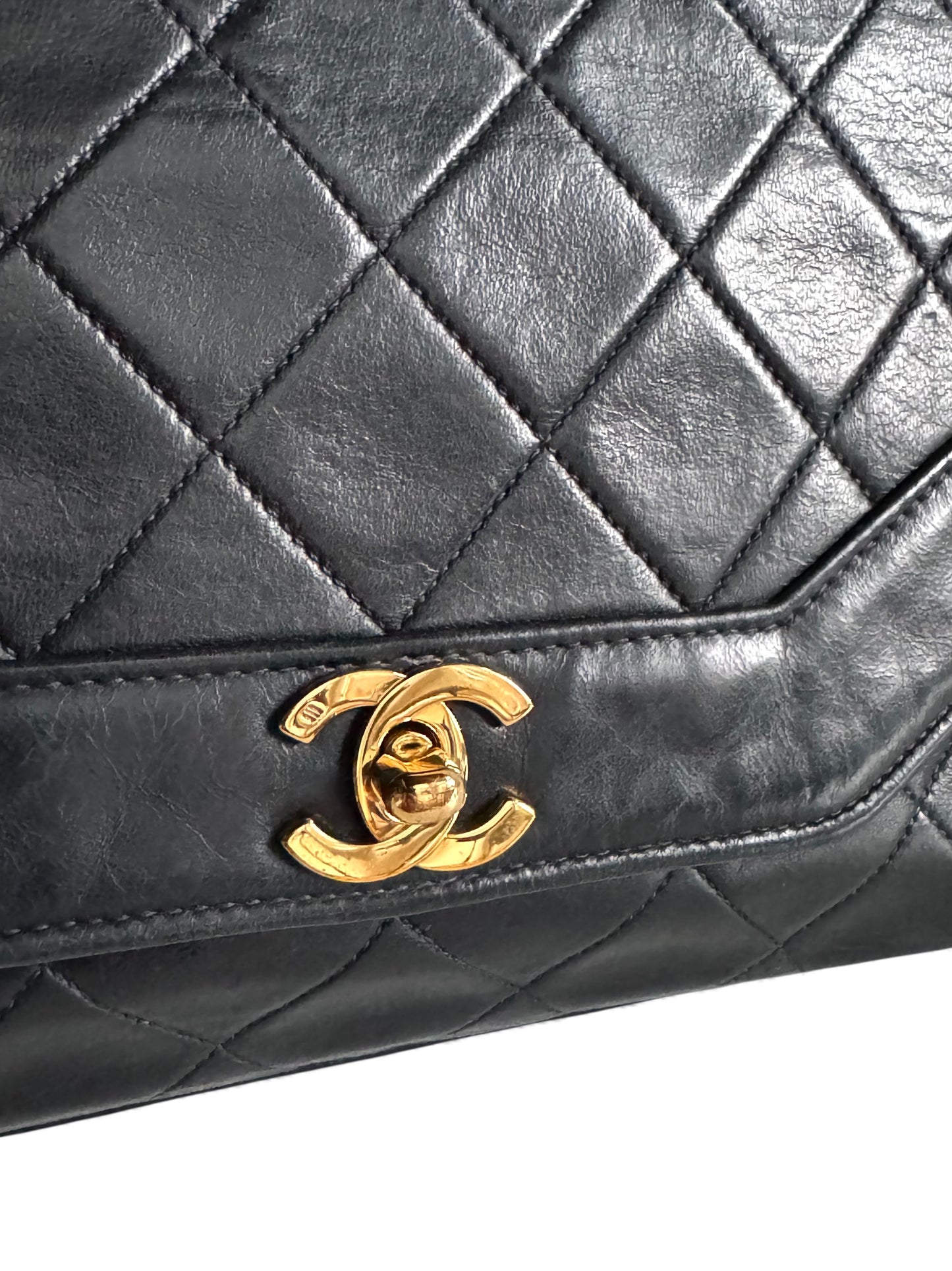 CHANEL Lambskin Diana Crossbody Bag