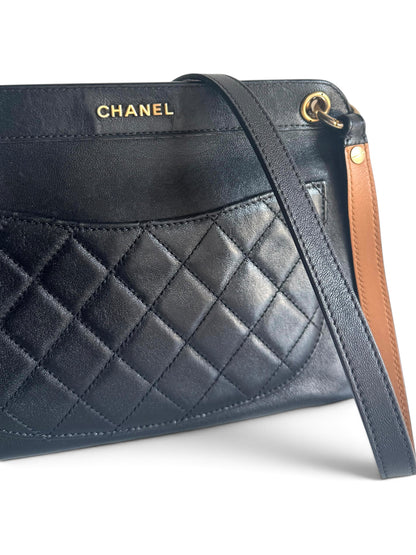 CHANEL Calfskin Curve Flap Bag