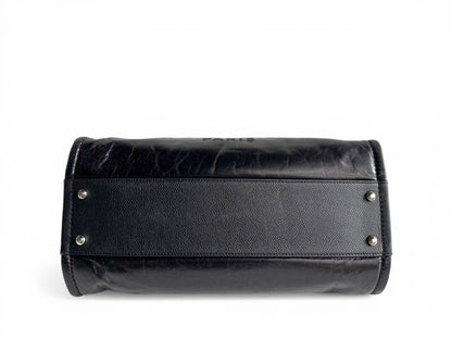 CHANEL Glazed Calfskin Small Deauville Tote