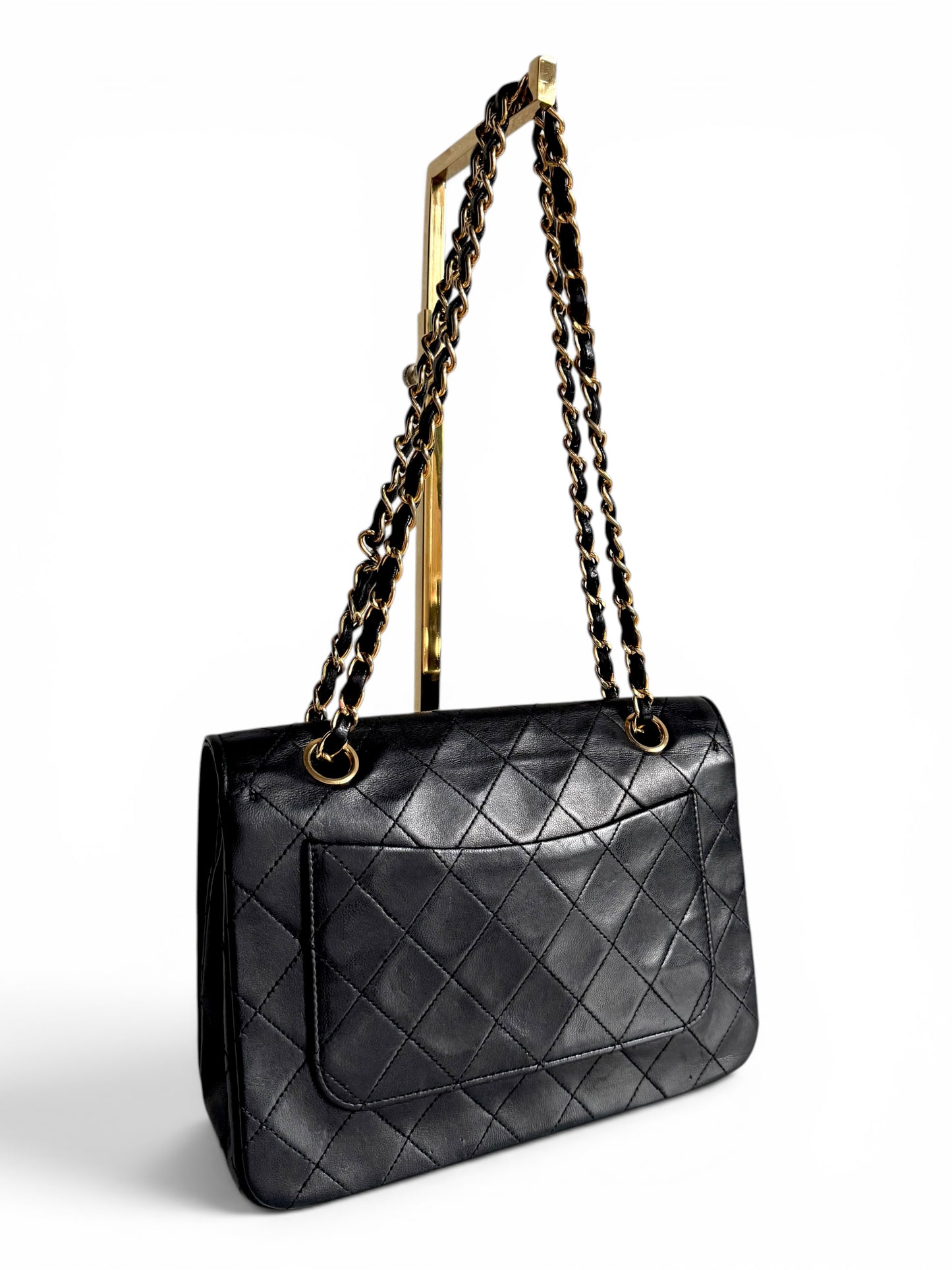 CHANEL Lambskin Quilted Small Single Flap