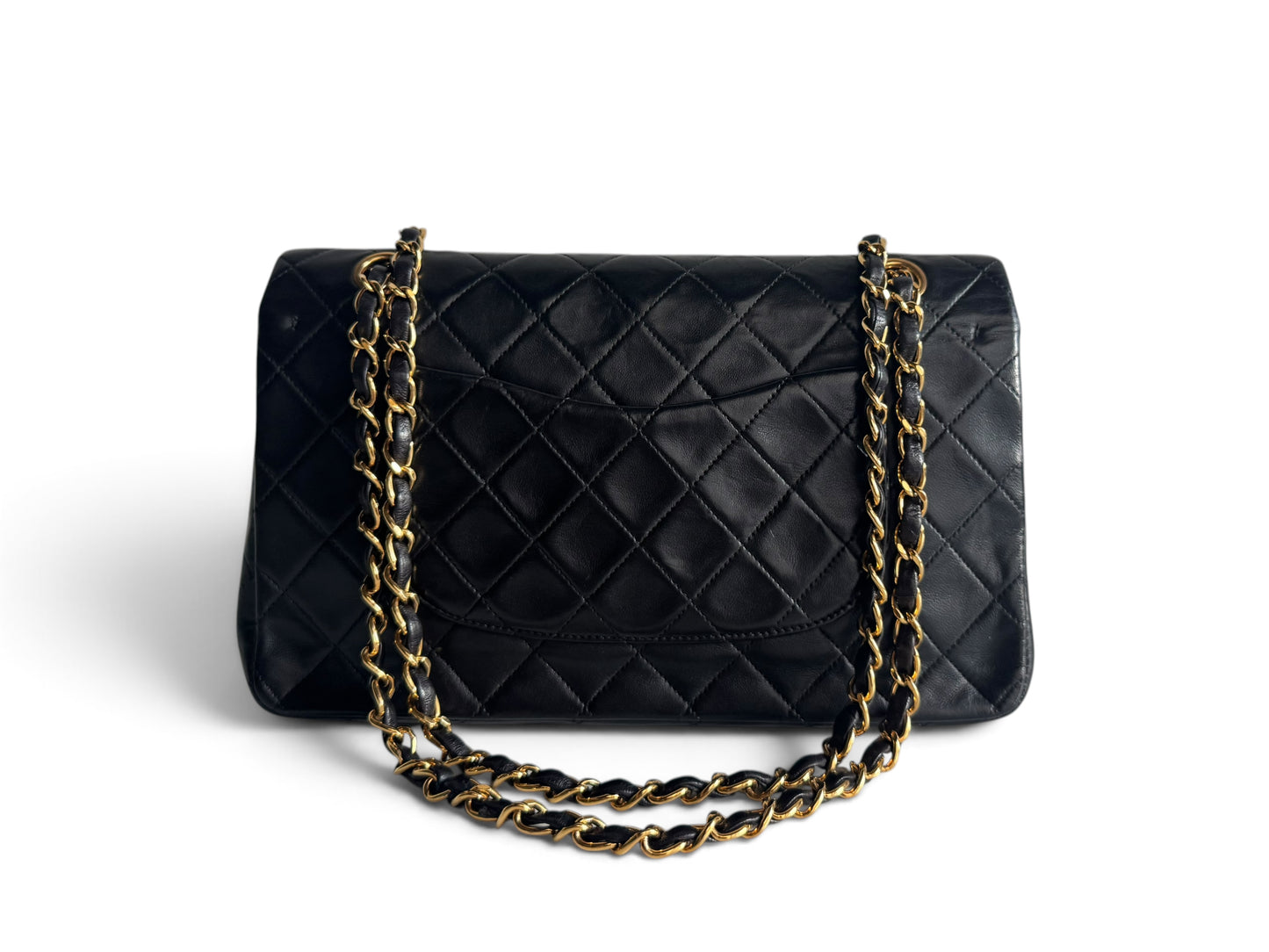 CHANEL Lambskin Quilted Medium Double Flap