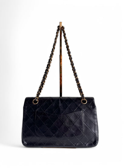 CHANEL Matelasse Double Flap Bag Black