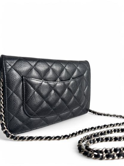 CHANEL Caviar Quilted Wallet on Chain WOC