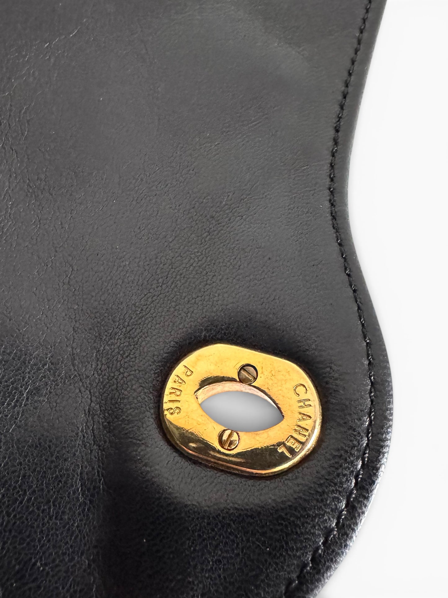 CHANEL Lambskin Quilted Medium Double Flap Bag