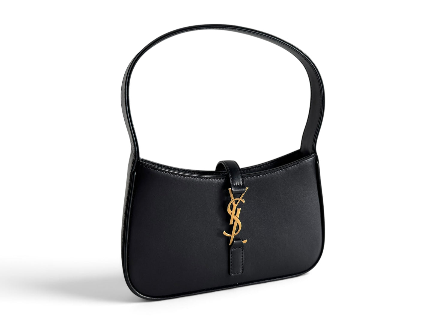 SAINT LAURENT Smooth Calfskin Le 5 A 7 Mini Hobo Bag