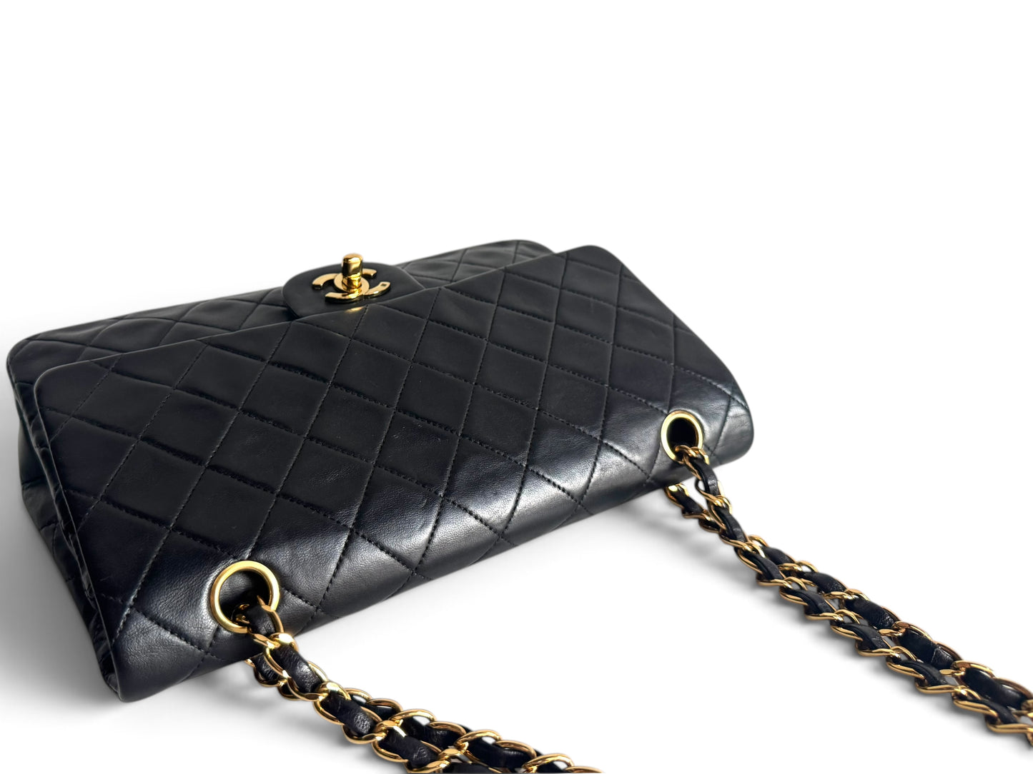 CHANEL Lambskin Quilted Medium Double Flap
