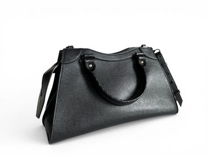 BALENCIAGA Grained Calfskin Neo Classic Black Hardware S City