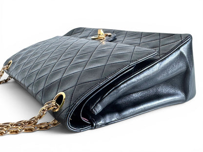 CHANEL Lambskin Medium Mademoiselle Double Flap