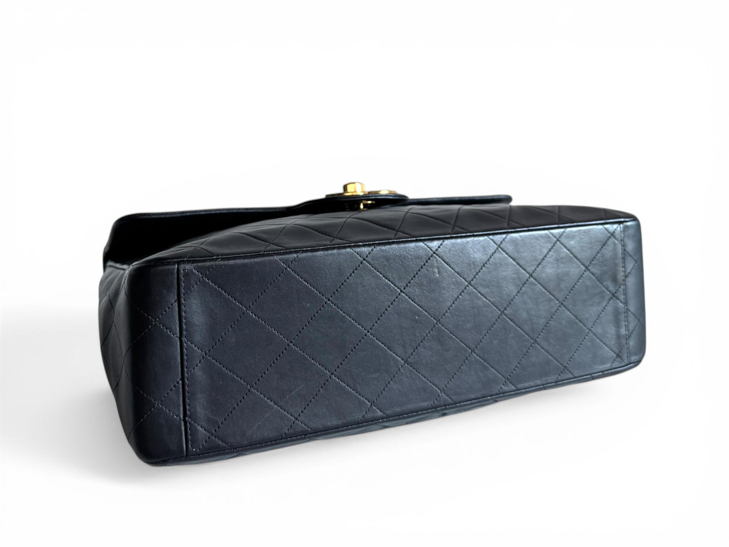CHANEL Lambskin Quilted XL Jumbo Single Flap Bag