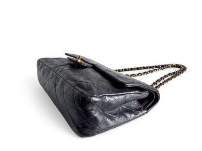 CHANEL Matelasse Double Flap Bag Black
