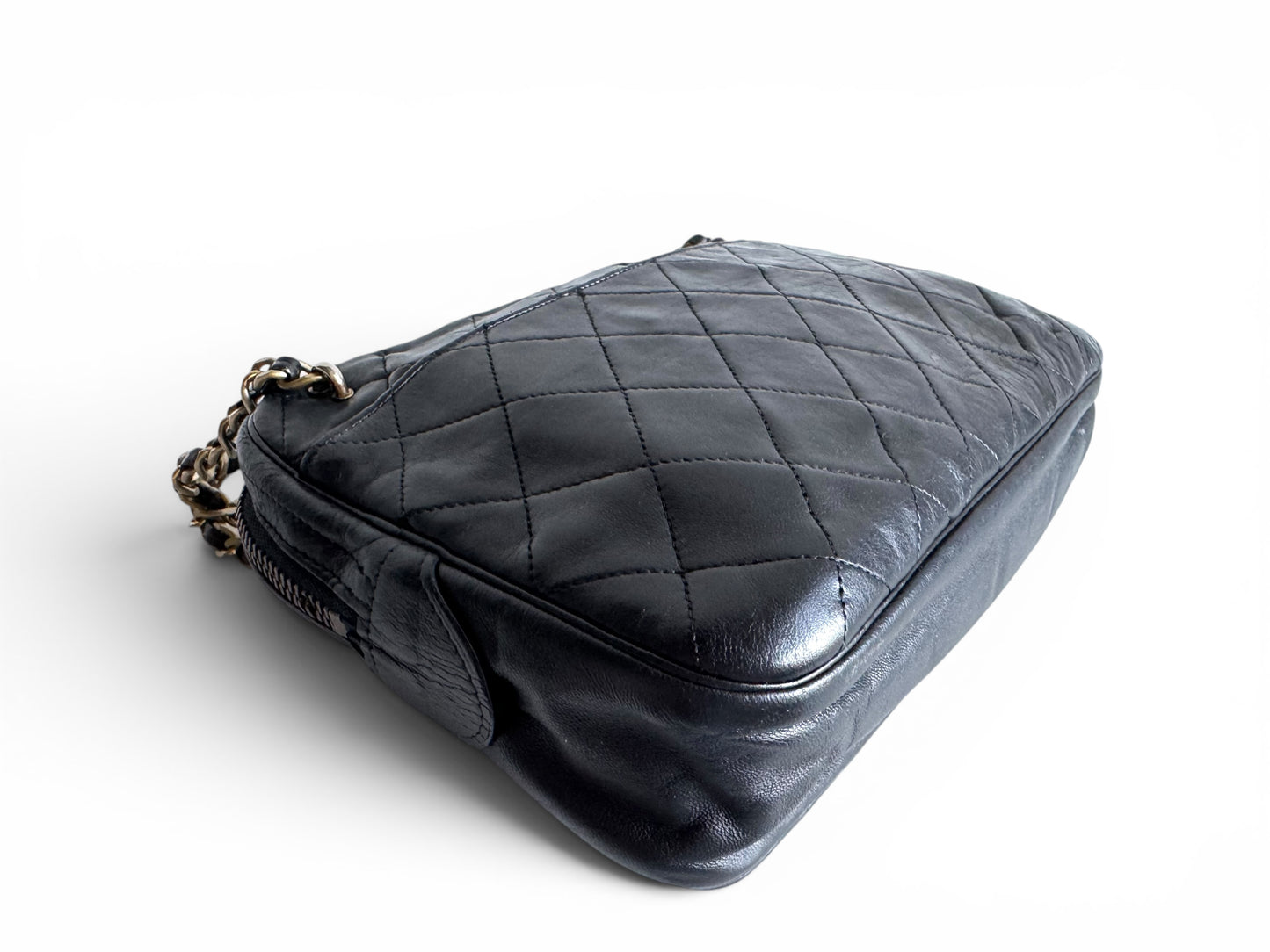 CHANEL Vintage Quilted Camera Bag